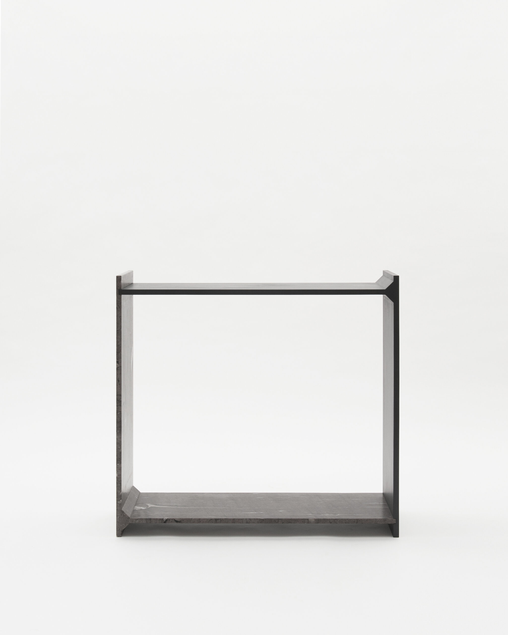 A Symmetry, Brown Marble Console, Frédéric Saulou 1