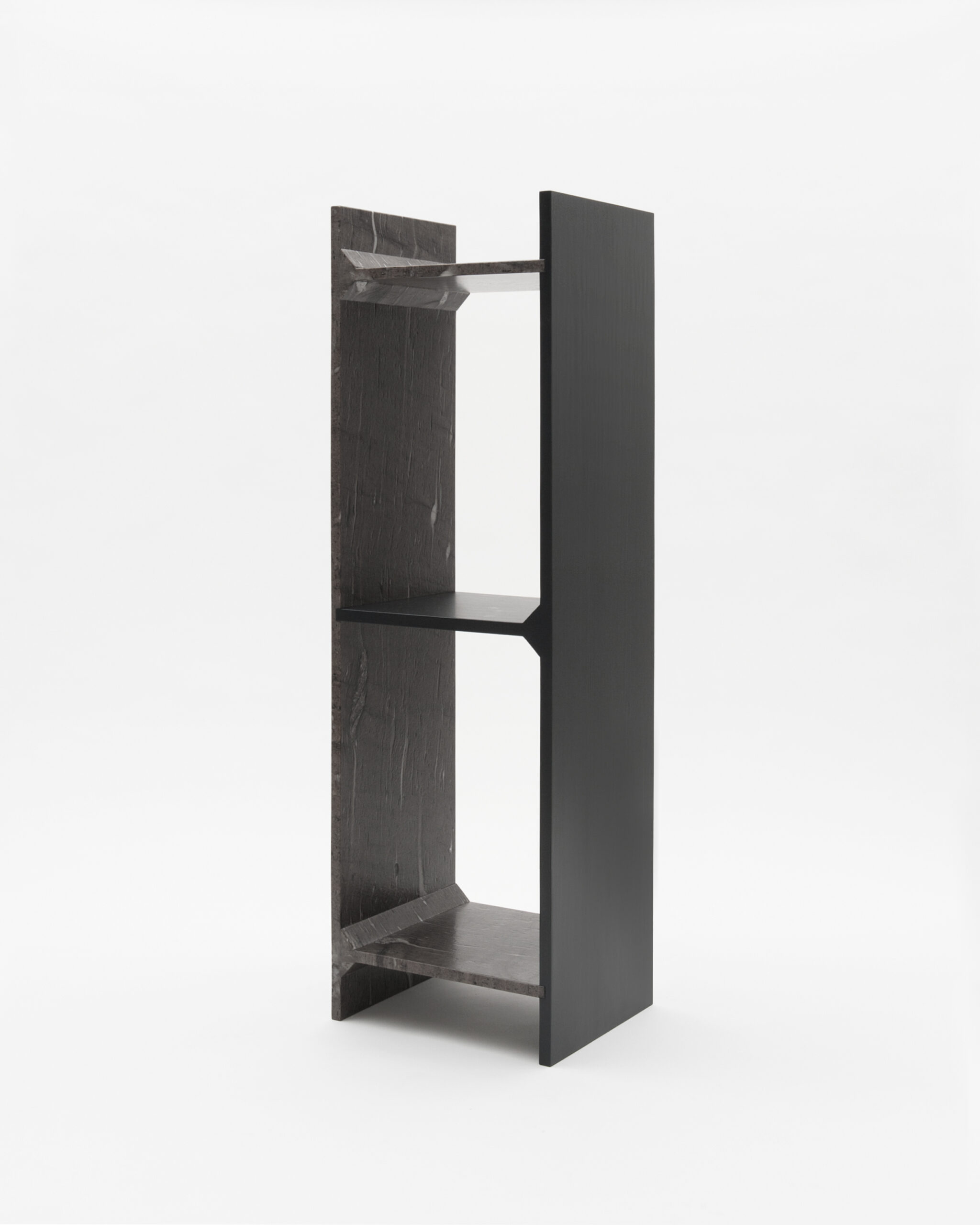 A Symmetry, Brown Marble Shelf, Frédéric Saulou 1