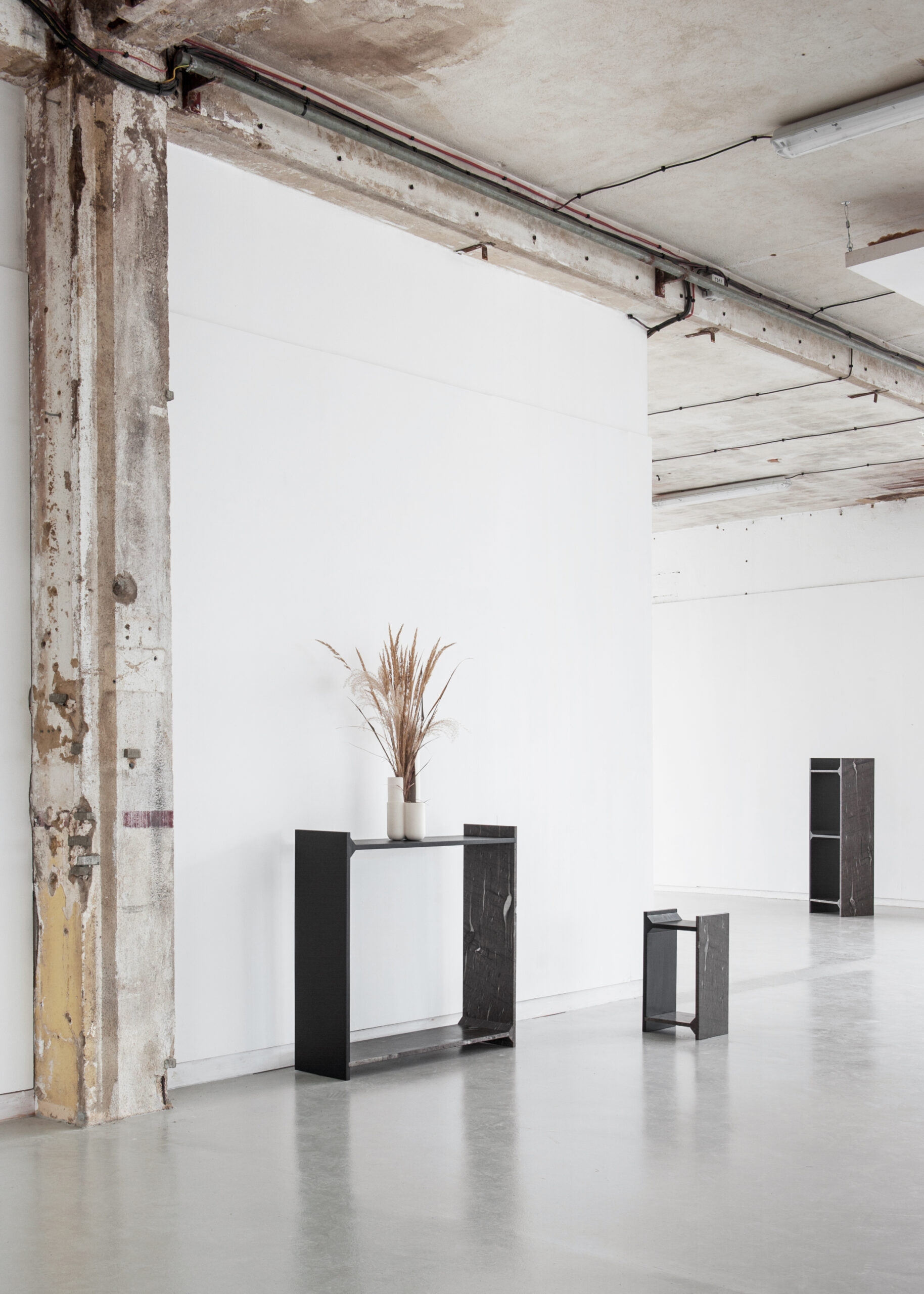 A Symmetry, Brown Marble Shelf, Frédéric Saulou 4