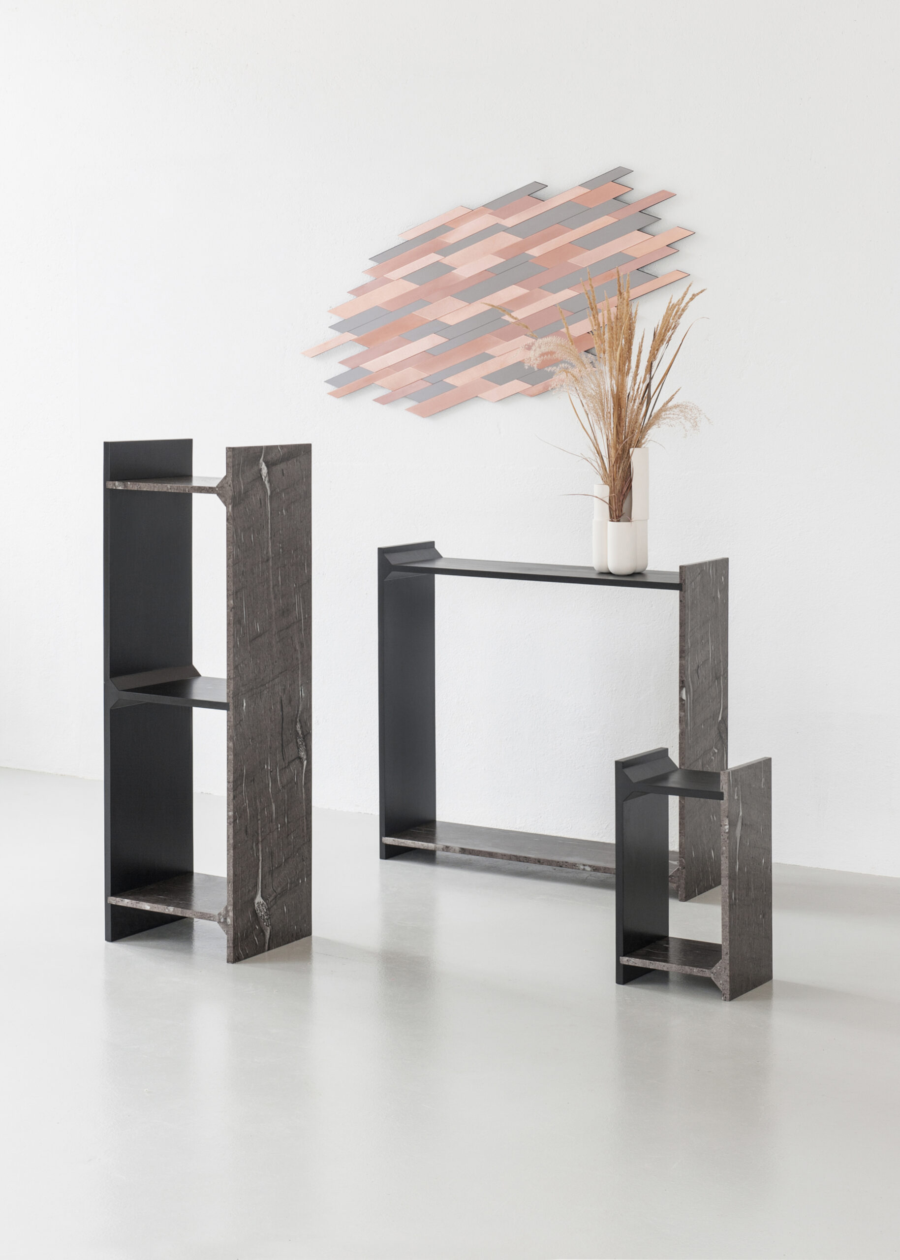 A Symmetry, Brown Marble Shelf, Frédéric Saulou 6