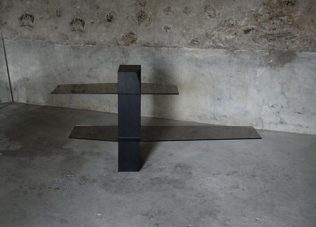 Adroit Sculpted Console Shelf, Sculpted by Frederic Saulou 1