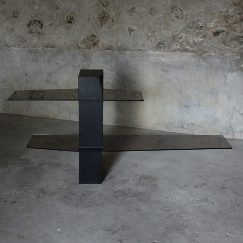 Adroit Sculpted Console Shelf, Sculpted by Frederic Saulou 1
