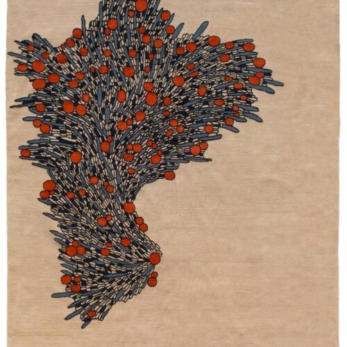 Big Hand Knotted Bouquet Rug Florian Pretet and Lisa Mukhia Pretet 3