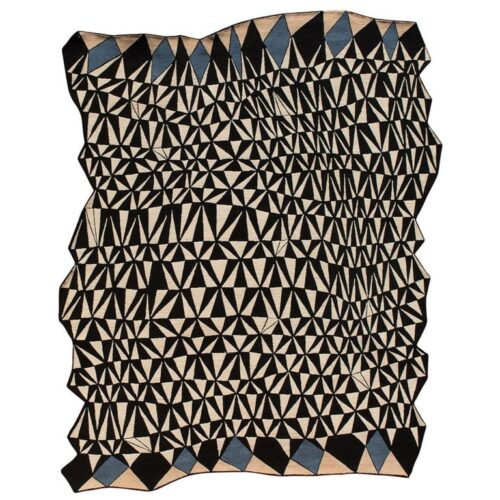 Big Hand Knotted Diamond Rug Florian Pretet and Lisa Mukhia Pretet 0