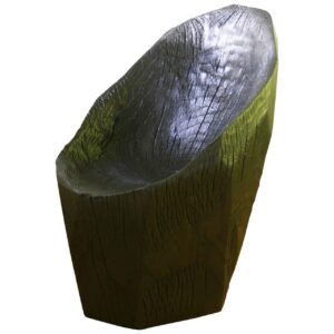 Black Wooden Chair Signed by Kaspar Hamacher