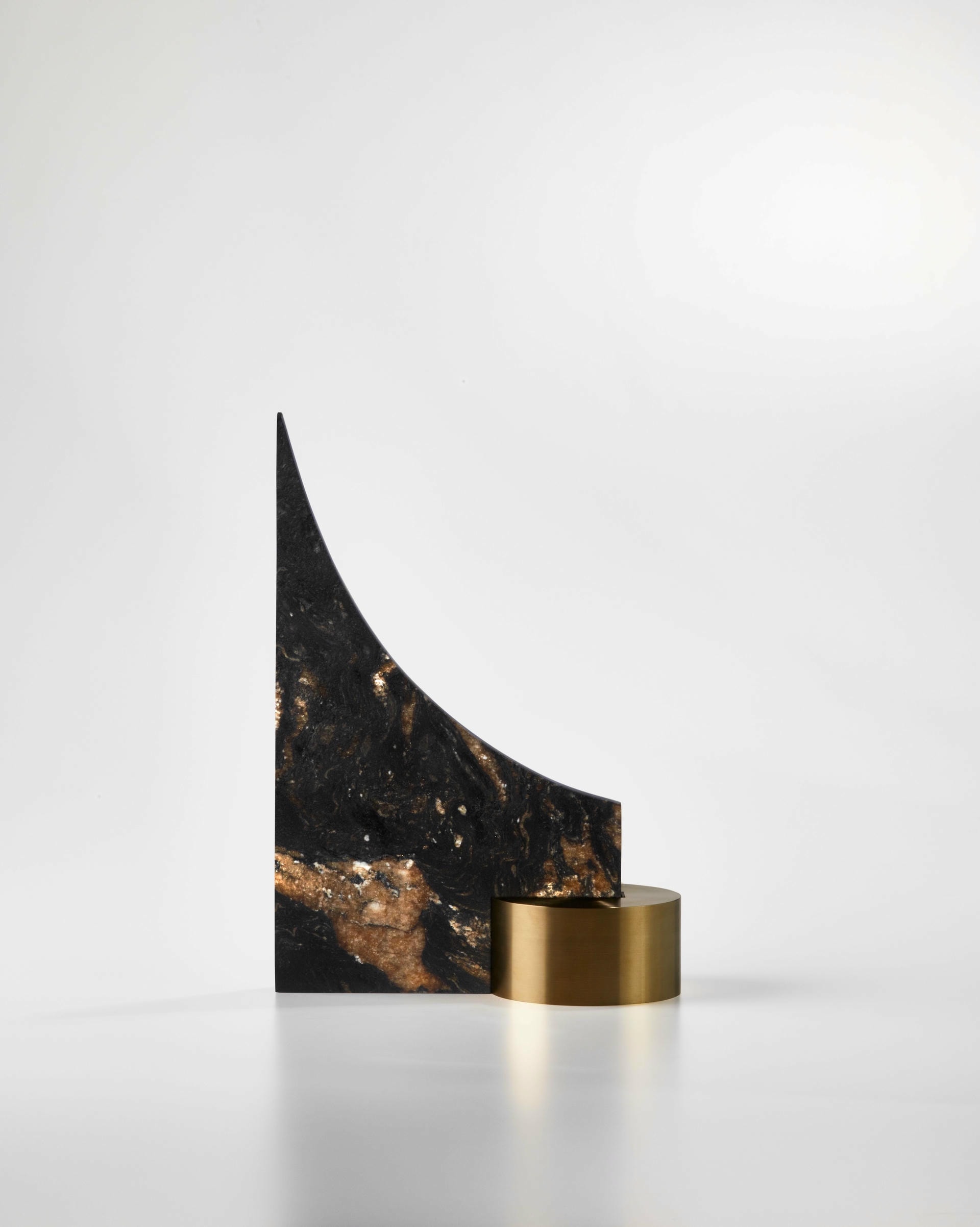 Brass and Granite Bookend Signed by William Guillon 2