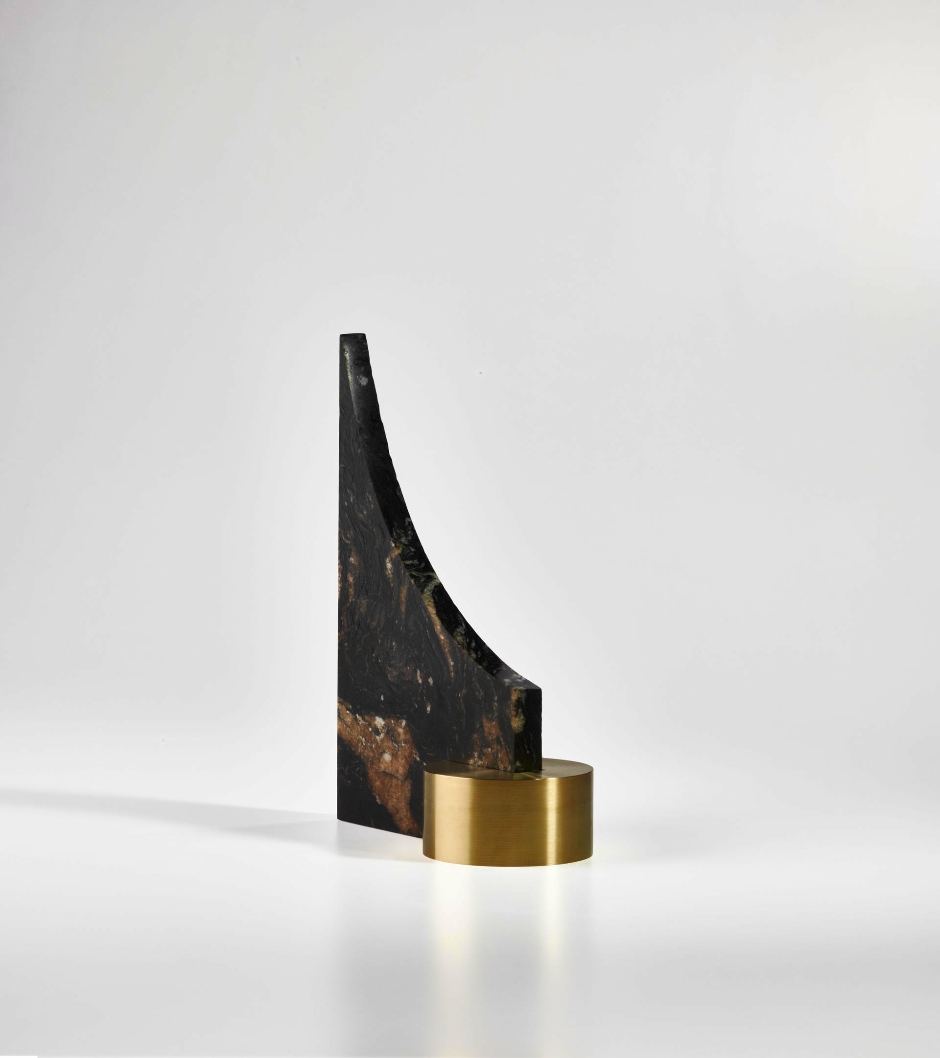 Brass and Granite Bookend Signed by William Guillon 4