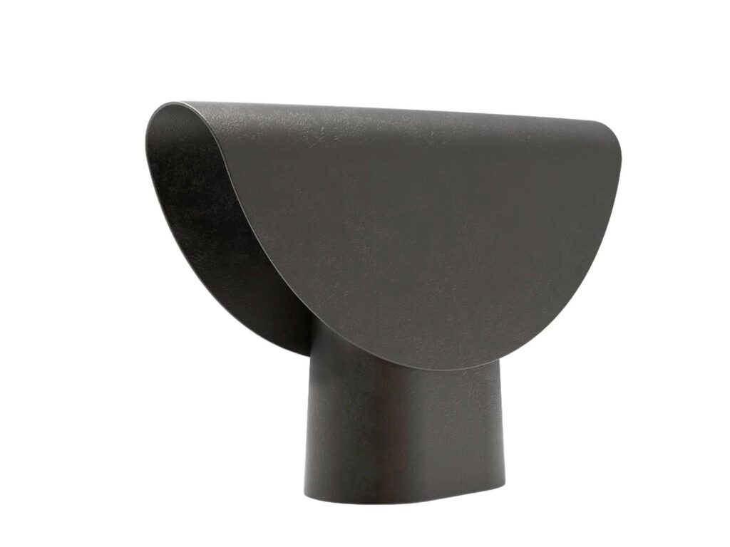Contemporary Blackened Bronze Fold Light by Henry Wilson 1