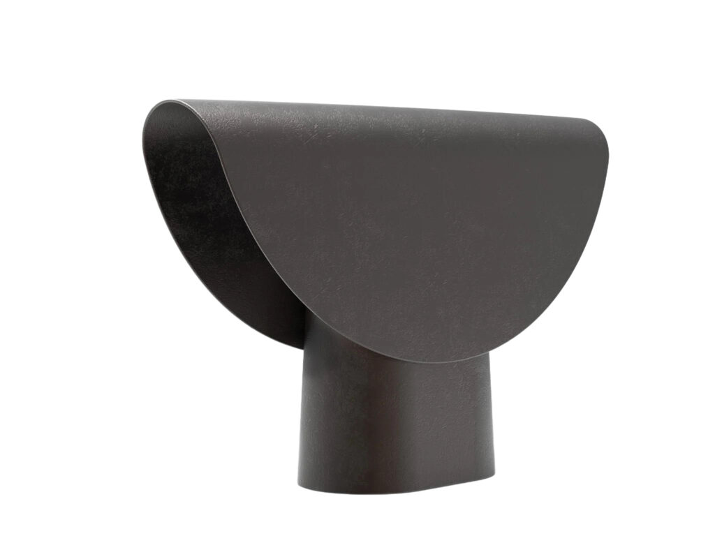 Contemporary Blackened Bronze Fold Light by Henry Wilson 1