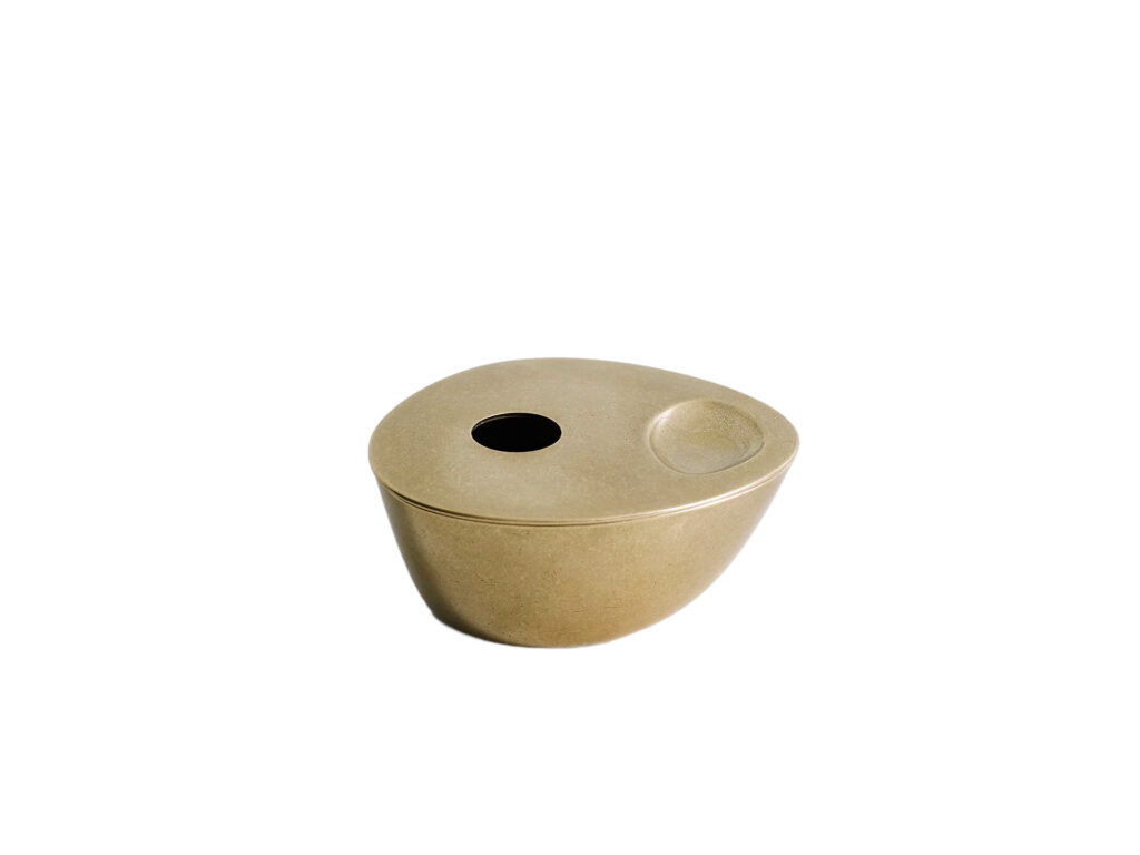 Contemporary Solid Brass Aesop Oil Burner by Henry Wilson 1
