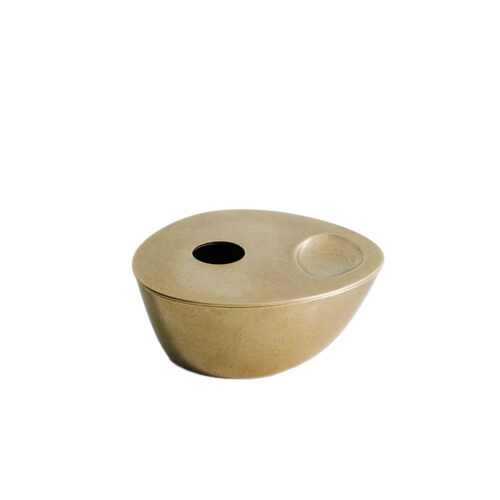 Contemporary Solid Brass Aesop Oil Burner by Henry Wilson 1