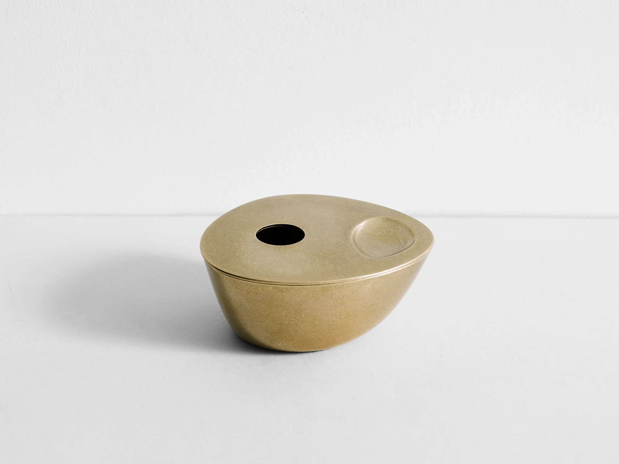 Contemporary Solid Brass Aesop Oil Burner by Henry Wilson 2