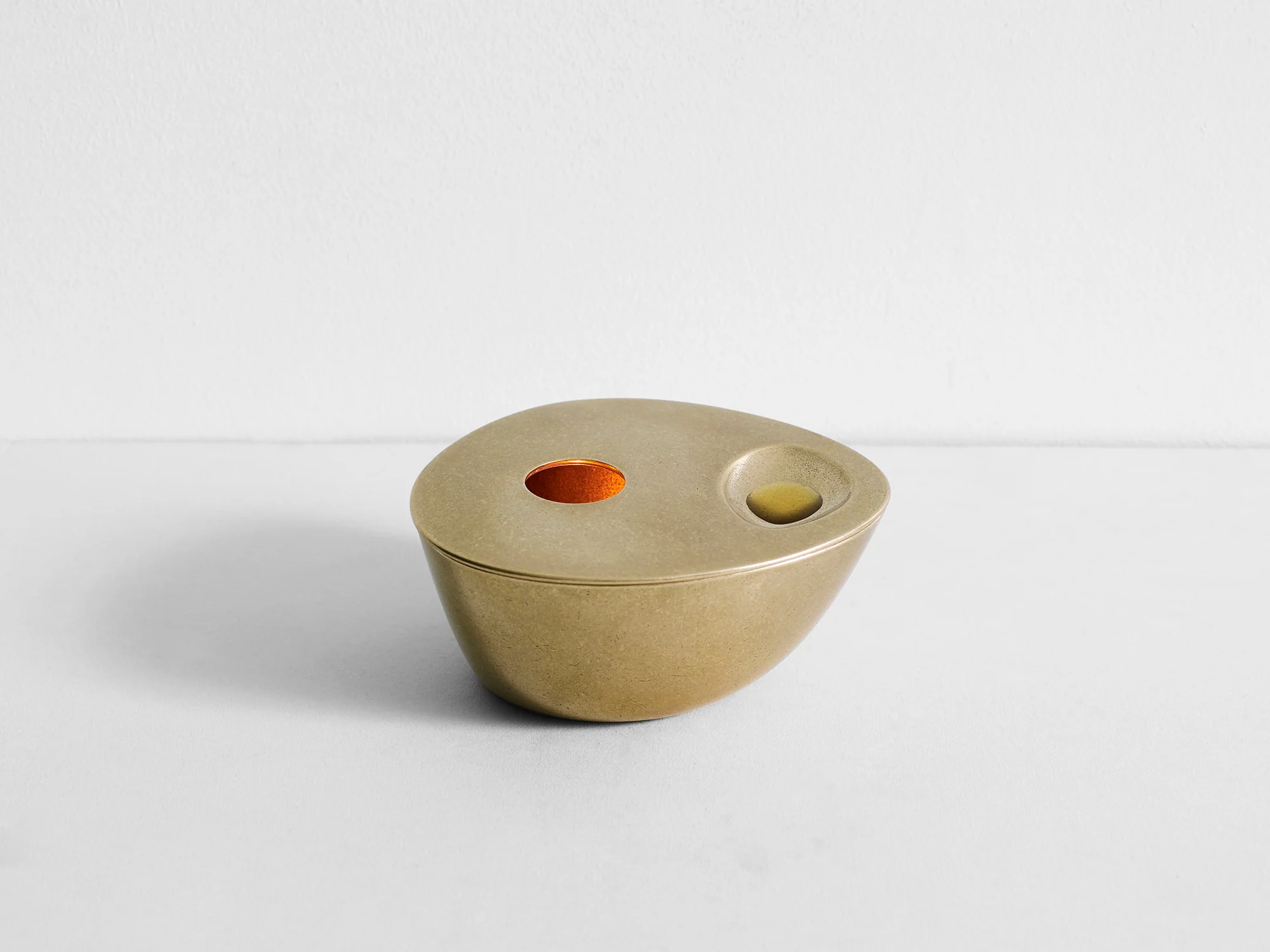 Contemporary Solid Brass Aesop Oil Burner by Henry Wilson 4