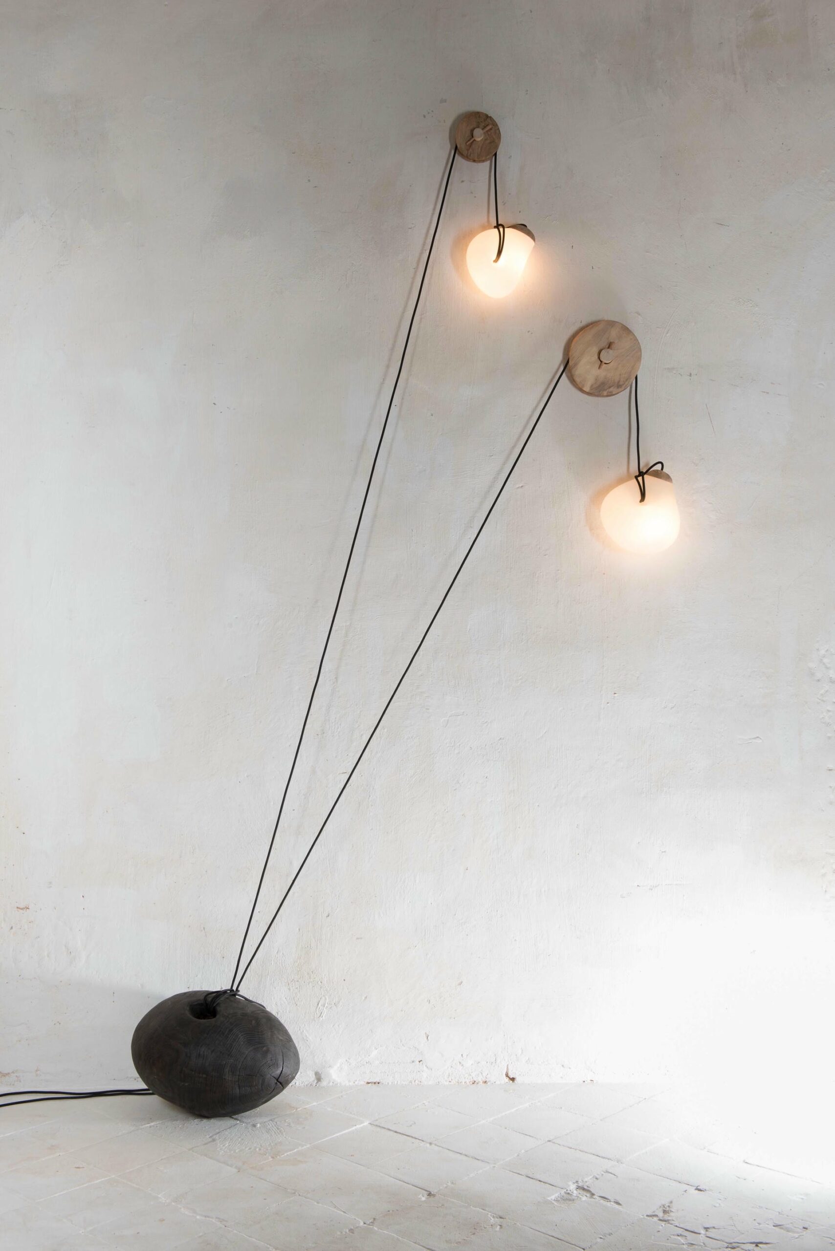 Counterbalance Spherical Base Contemporary Light Sculpture by Jrme Pereira 2