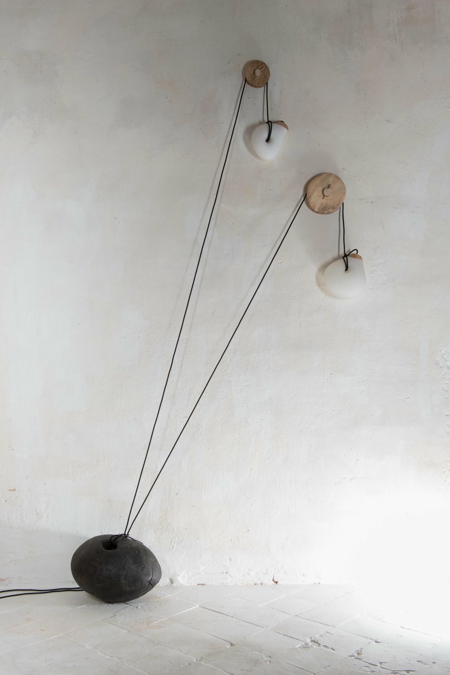 Counterbalance Spherical Base Contemporary Light Sculpture by Jrme Pereira 5