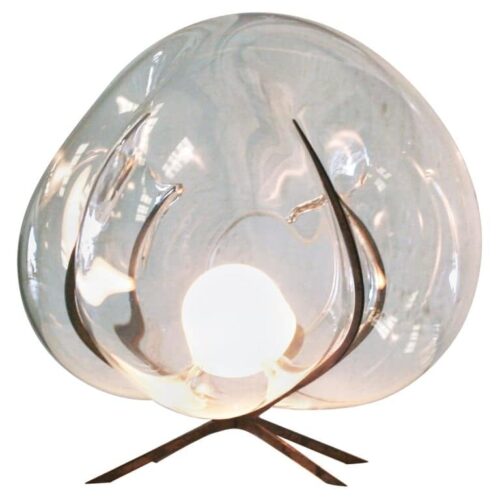 Crystal Glass Standing Light ‘Exhale by Catie Newell 0