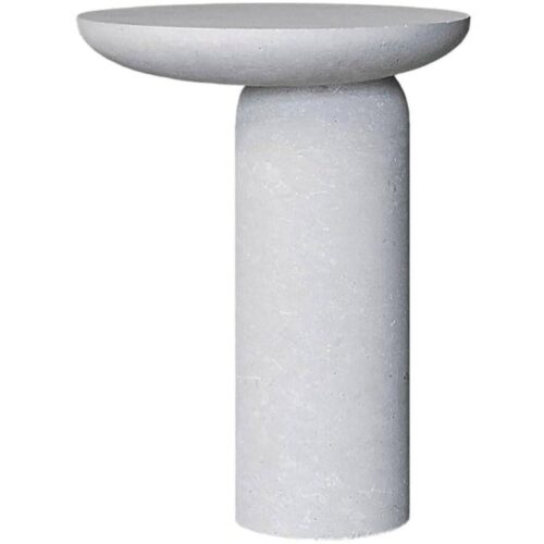 Decomplexe Stone Side Table Sculpted by Frederic Saulou 1 1 1