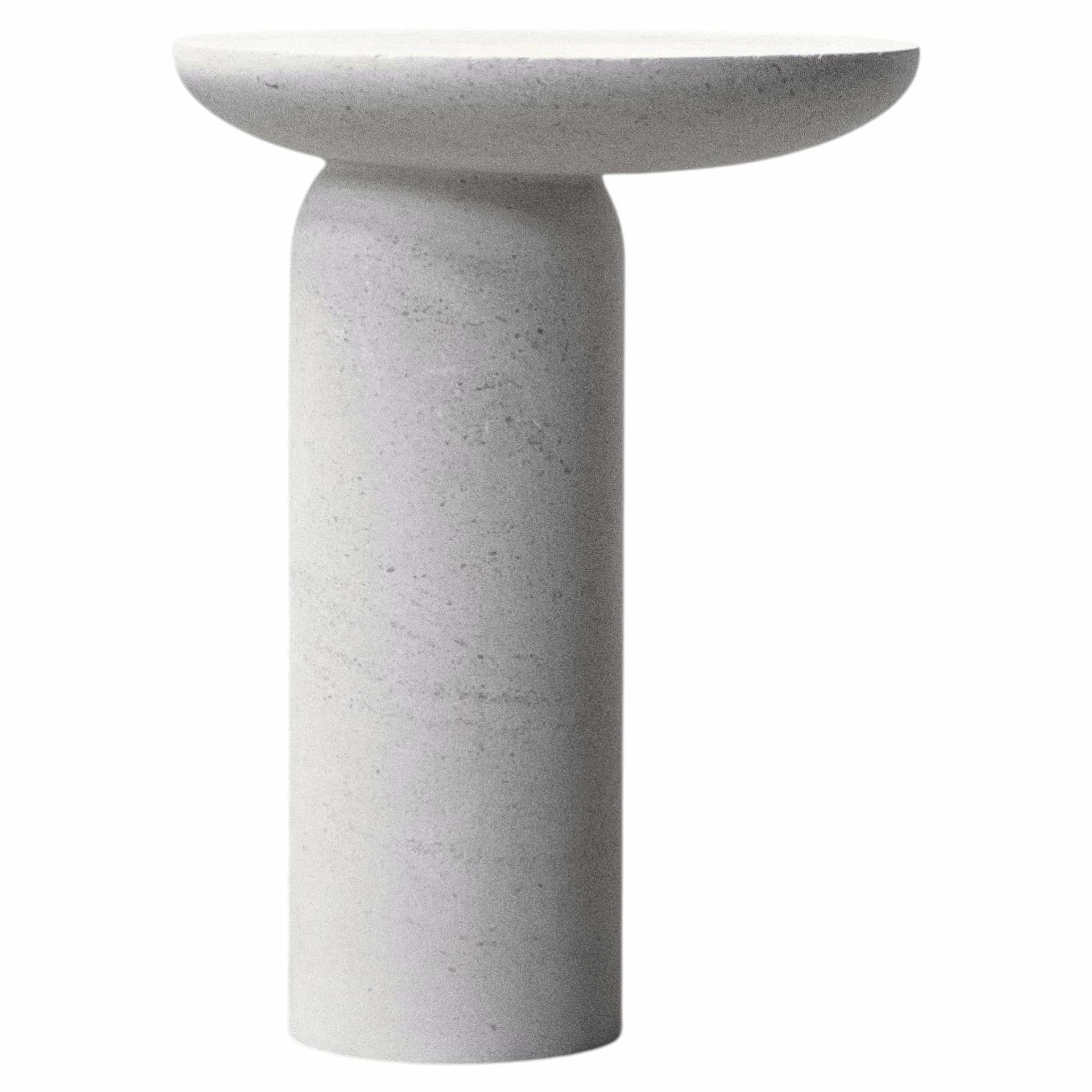 Decomplexe Stone Side Table Sculpted by Frederic Saulou