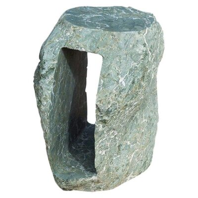 Diabase Volcanic Rock Coffee Table, Unique Hand-Sculpted, Rooms