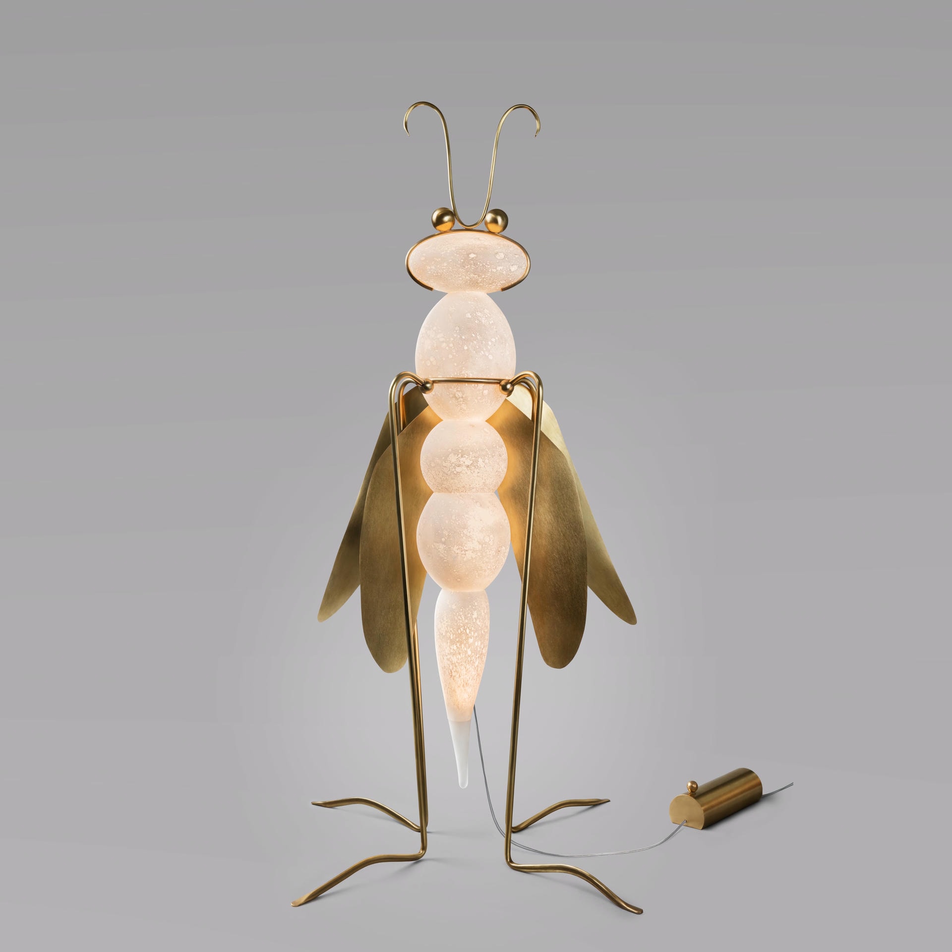 Dragonfly Floor Lamp Sculpture Vincent Darre and Ludovic Clement Darmont 2