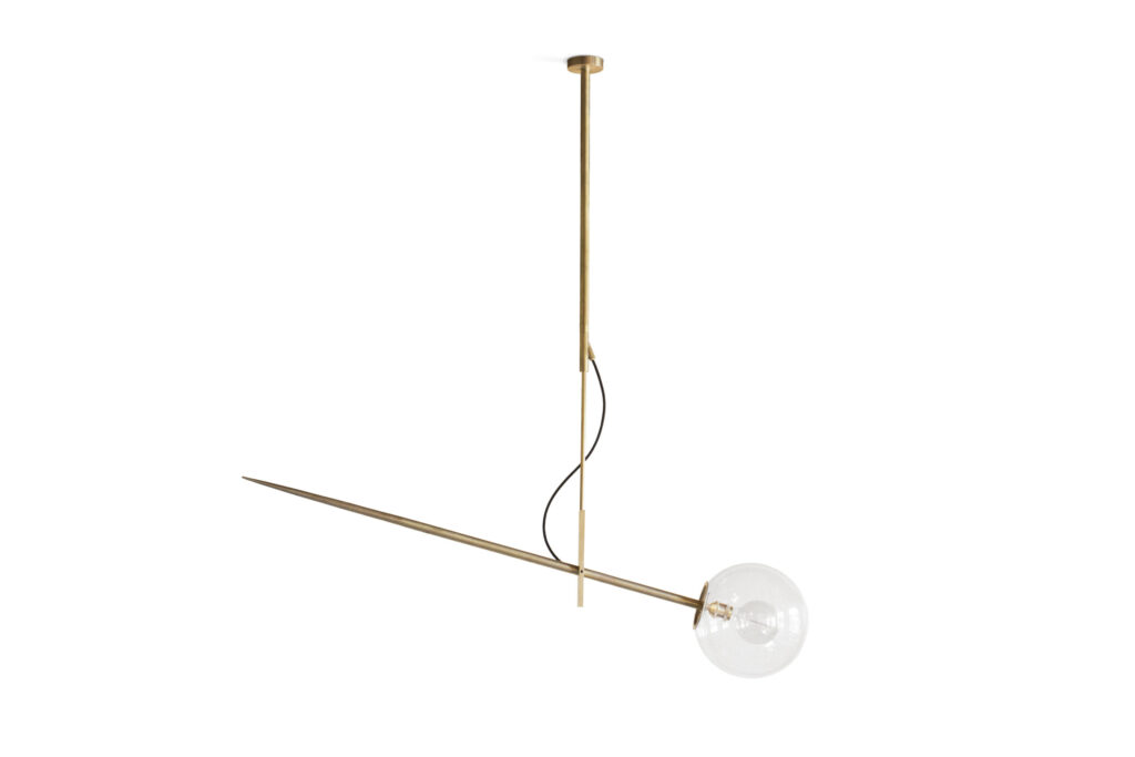 Hasta Brass Hanging Lamp by Jan Garncarek 1