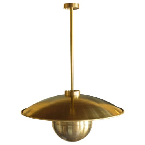 Metropolis Brass Contemporary Suspension Pendant Lamp by Jan Garncarek 1