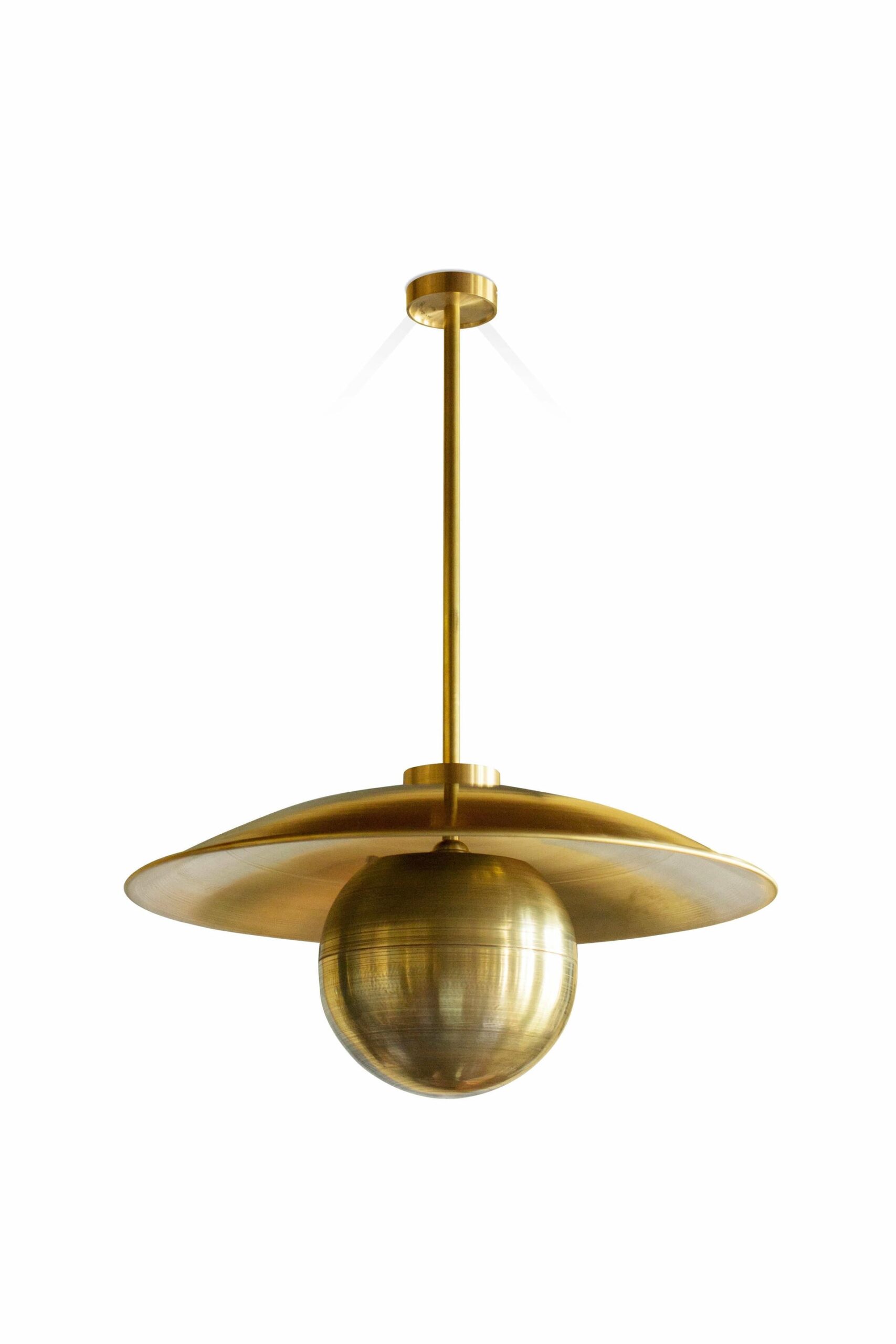 Metropolis Brass Contemporary Suspension Pendant Lamp by Jan Garncarek 5