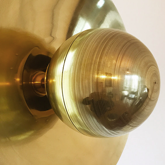 Metropolis Brass Sconce by Jan Garncarek 3