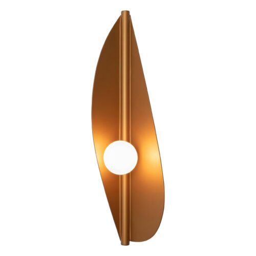 Modern Steel Brass Metallic Copper Feuillage Wall Mounted Lamp Carla Baz 1
