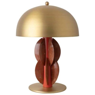 Monarch Table Lamp with Brass Dome by Carla Baz