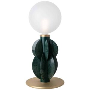 Monarch Table Lamp with Glass Dome by Carla Baz
