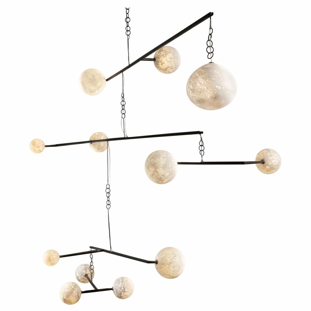 Monumental Moon Pendant Mobile Light Ludovic Clement Darmont 1