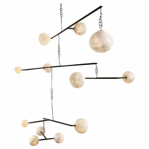 Monumental Moon Pendant Mobile Light Ludovic Clement Darmont 1
