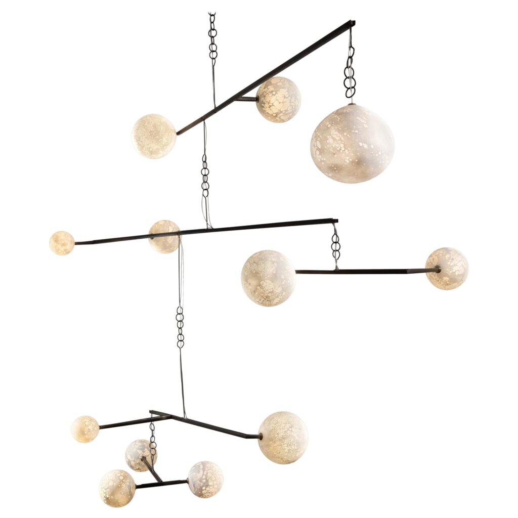 Monumental Moon Pendant Mobile Light Ludovic Clement Darmont 1