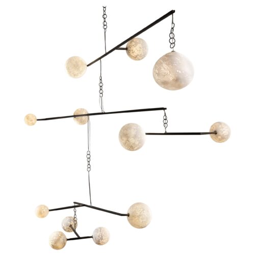 Monumental Moon Pendant Mobile Light Ludovic Clement Darmont 1
