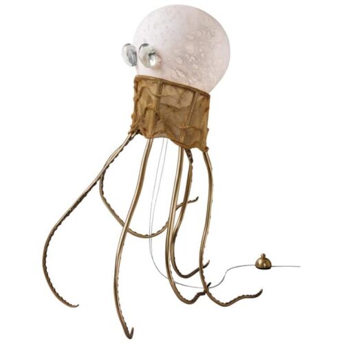 Octopus Unique Floor Lamp Sculpture Ludovic Clement Darmont 1