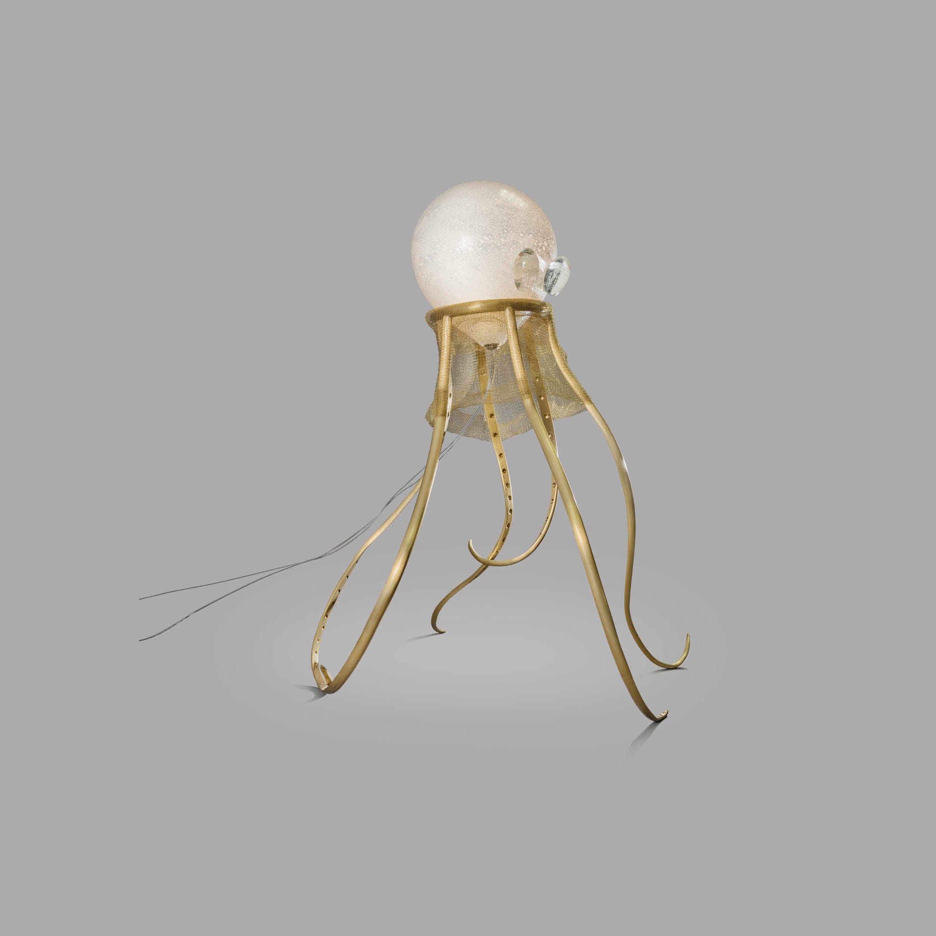 Octopus Unique Floor Lamp Sculpture Ludovic Clement Darmont 2