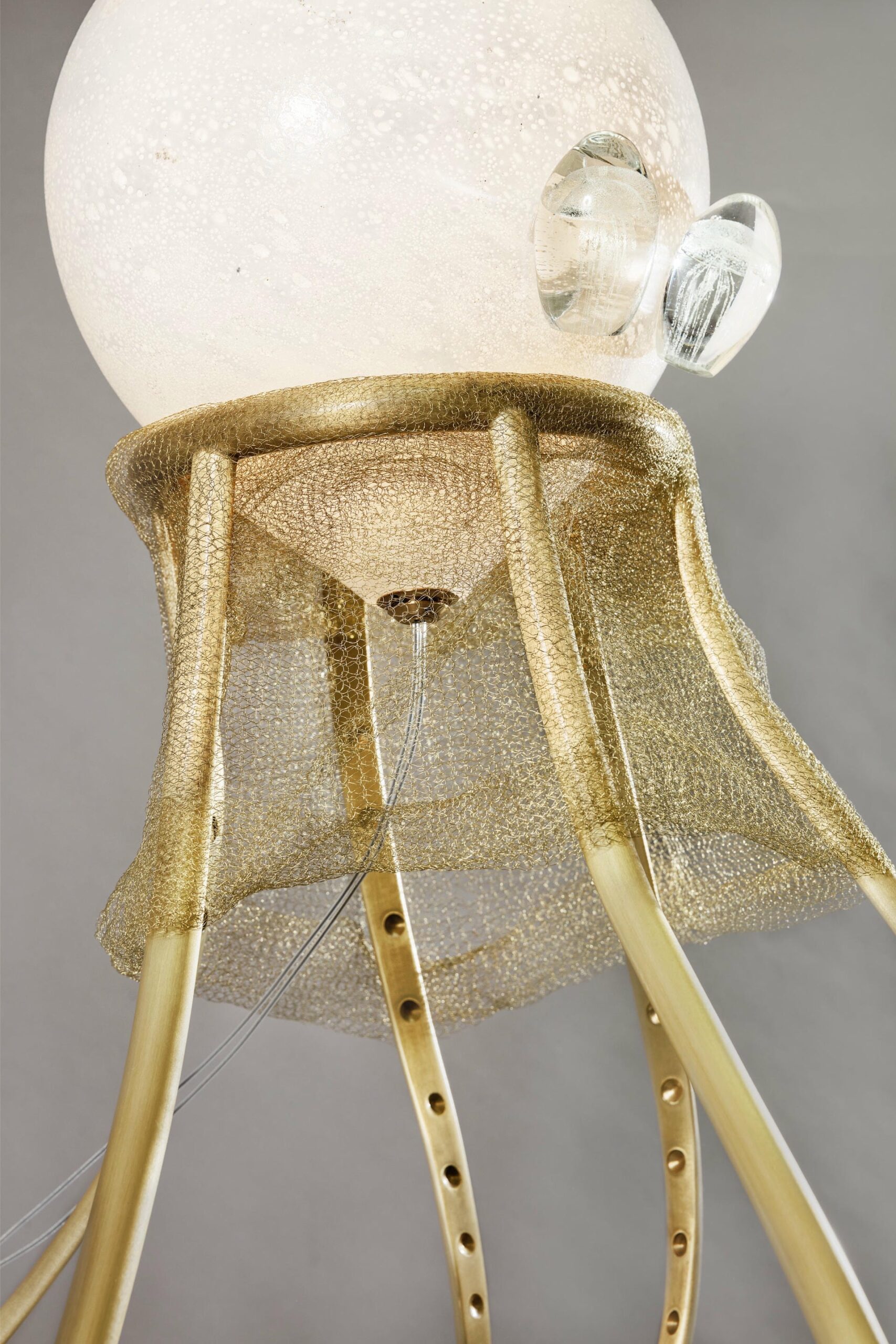 Octopus Unique Floor Lamp Sculpture Ludovic Clement Darmont 3