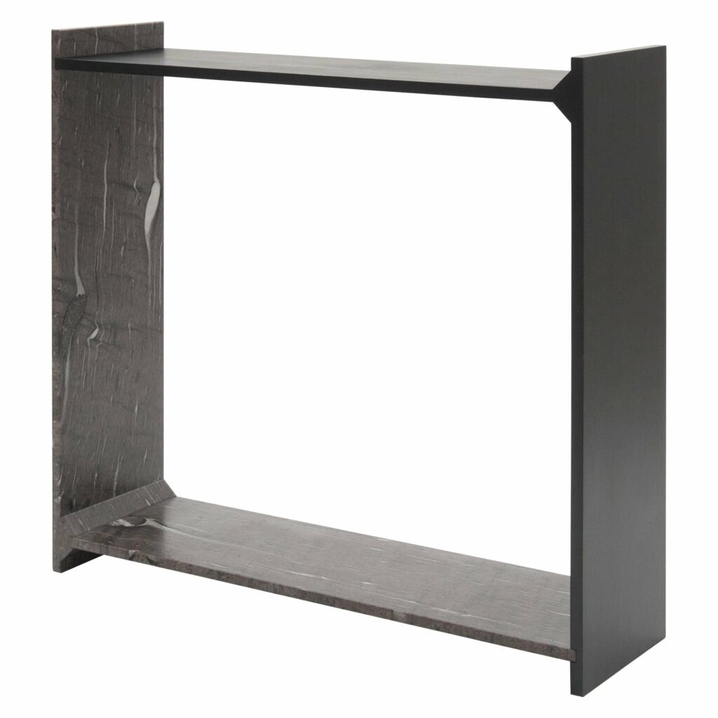 Organic Form Dark Brown Marble Side Table 100 by Frdric Saulou 1