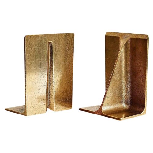 Pair of 2 Small Bronze Bookends by Henry Wilson 0