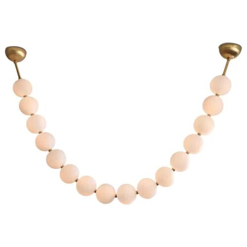 Pearl Necklace Pendant Light Ludovic Clement dArmont 0