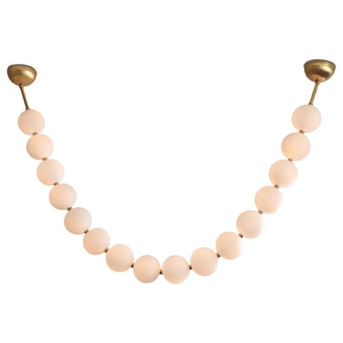 Pearl Necklace Pendant Light Ludovic Clement dArmont 1