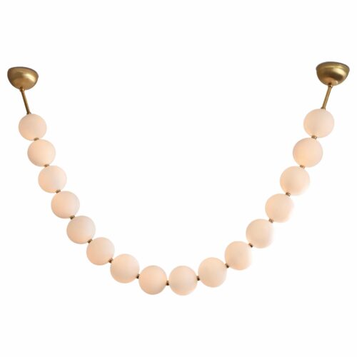 Pearl Necklace Pendant Light Ludovic Clement dArmont 1