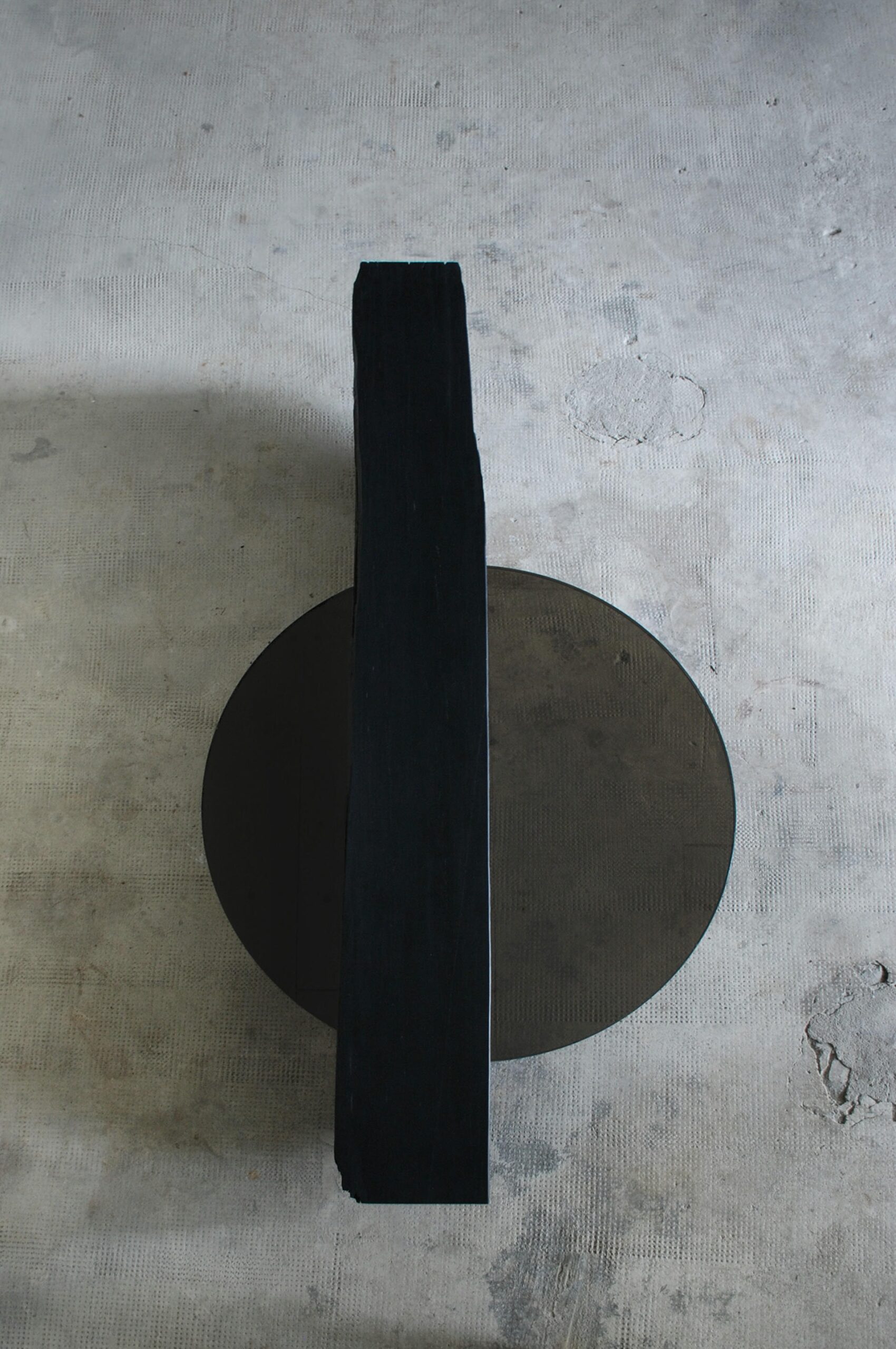 Rectangular Block like Grey Smoky Slate Coffee Table by Frédéric Saulou 3
