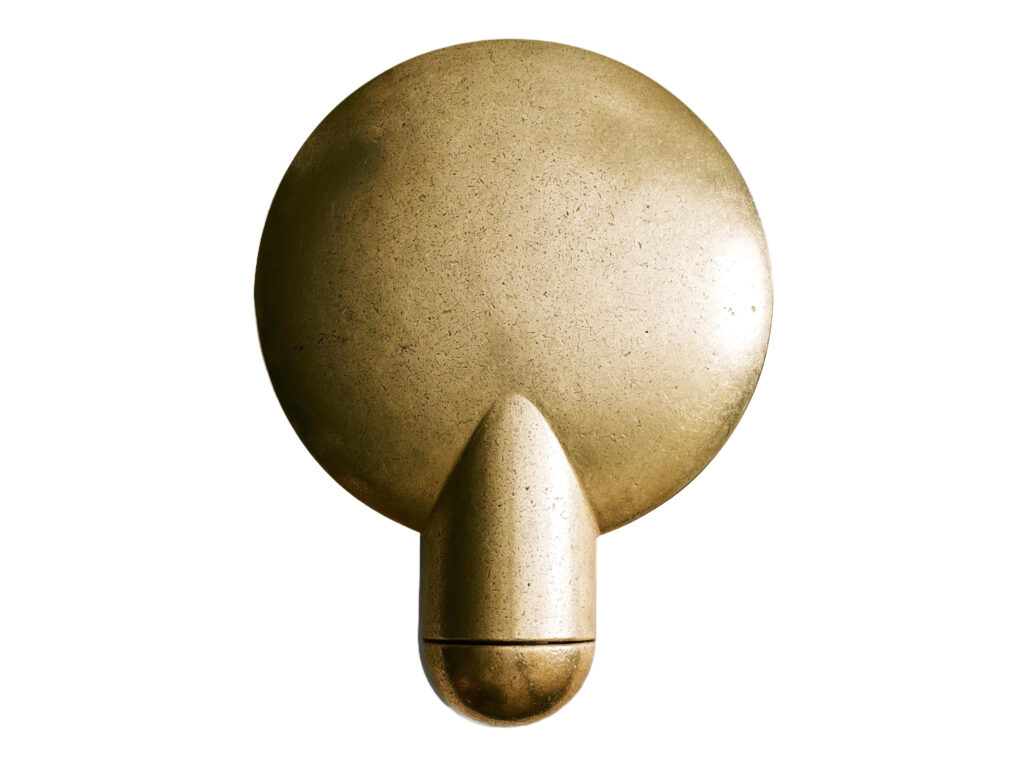 Sculpted Bronze Sconce Light by Henry Wilson 1