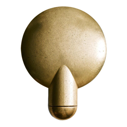 Sculpted Bronze Sconce Light by Henry Wilson 1