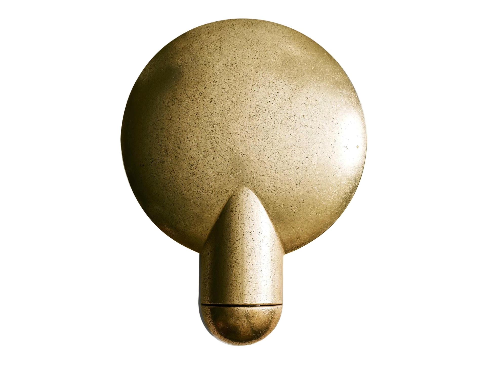 Sculpted Bronze Sconce Light by Henry Wilson 1