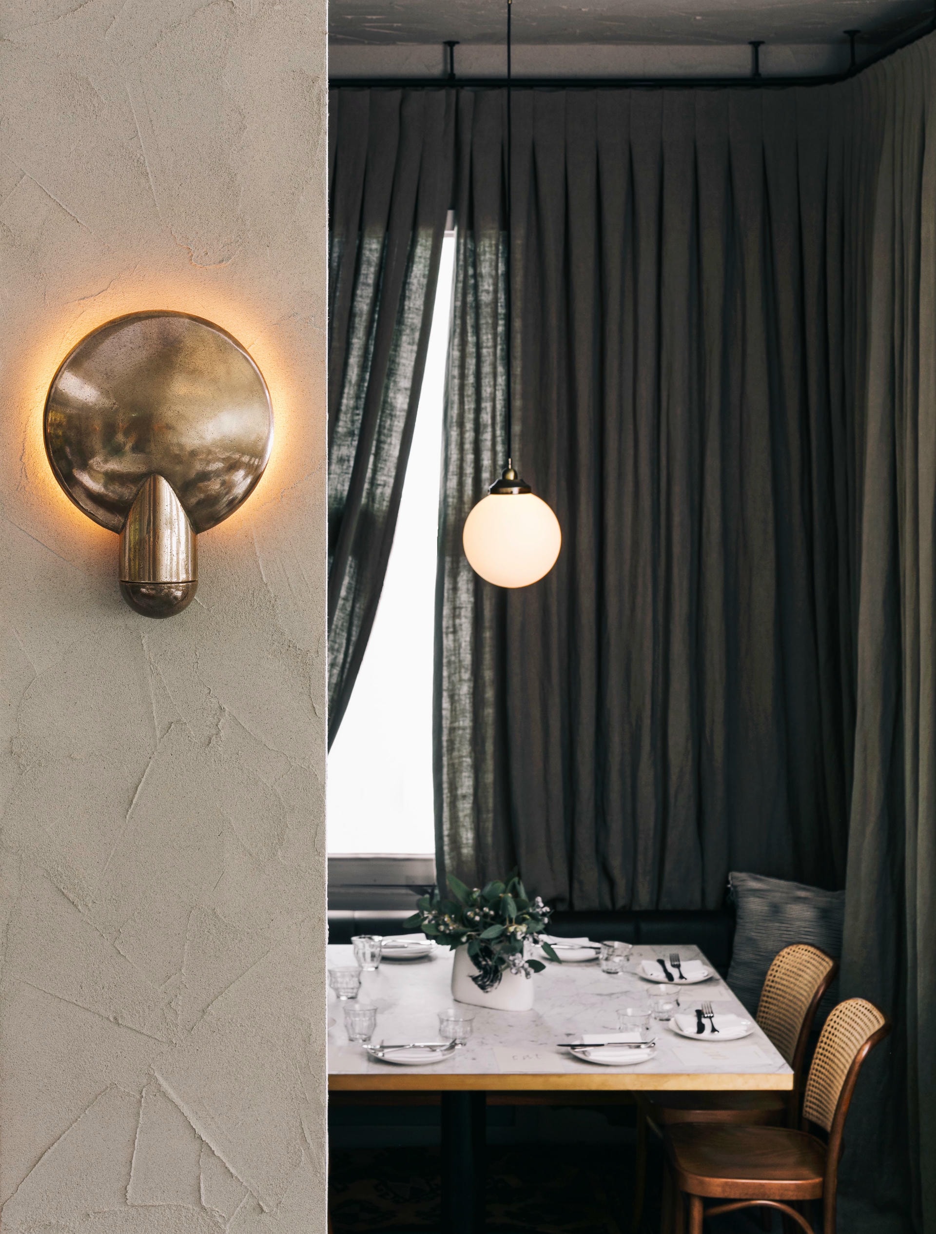 Sculpted Bronze Sconce Light by Henry Wilson 5