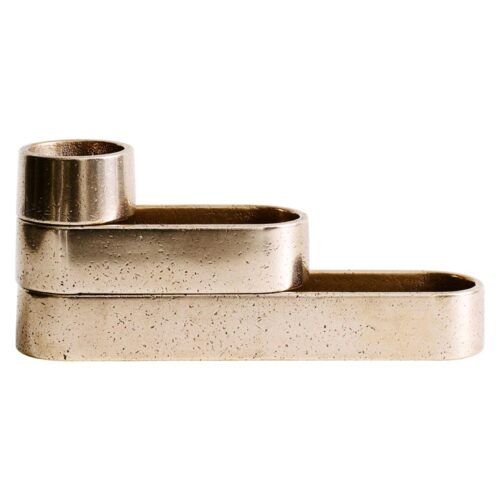 Sculpted Gunmetal Bronze Stack Trays by Henry Wilson 0