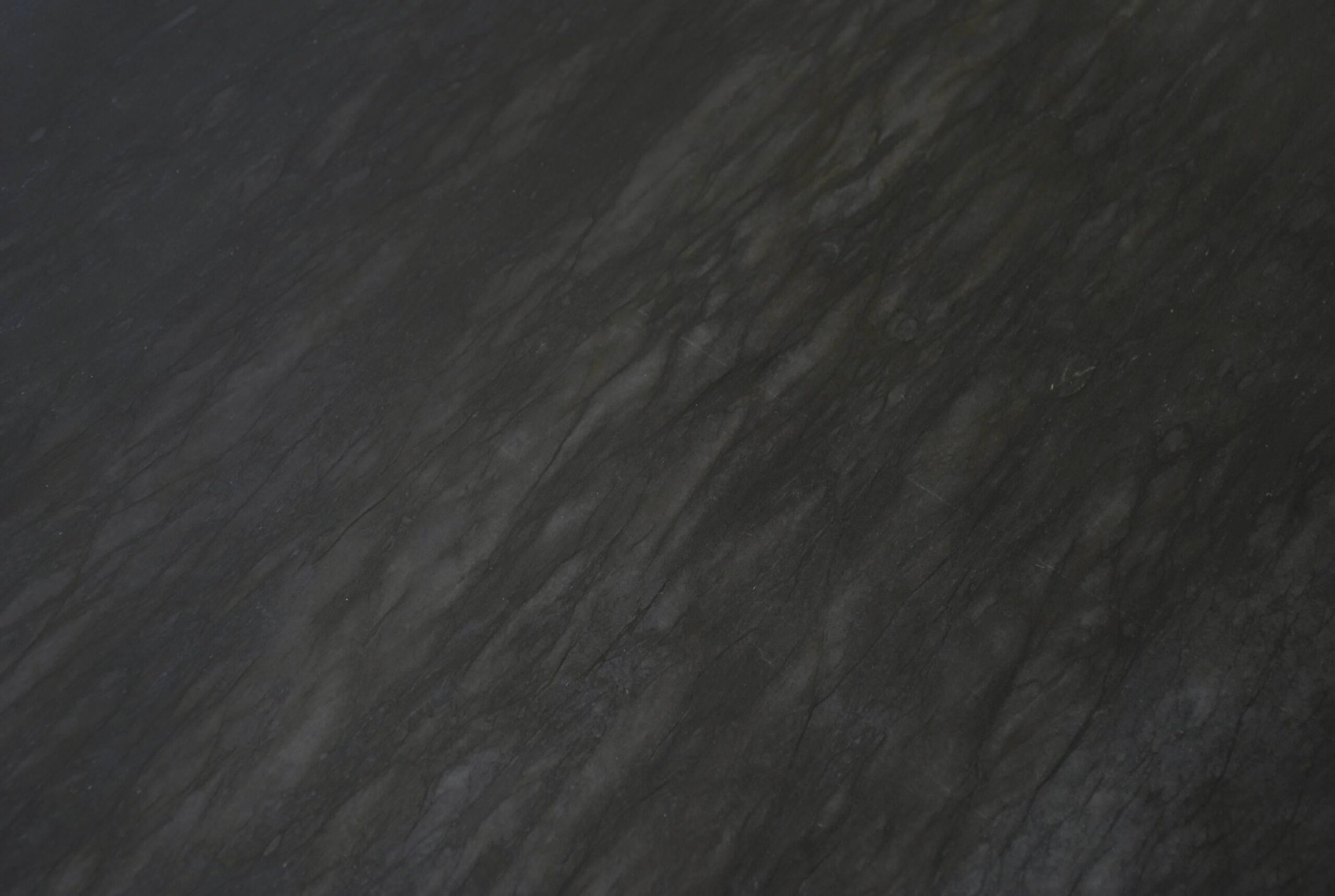 Sculpted Natural Black Marble Slate Coffee Table by Frederic Saulou 7